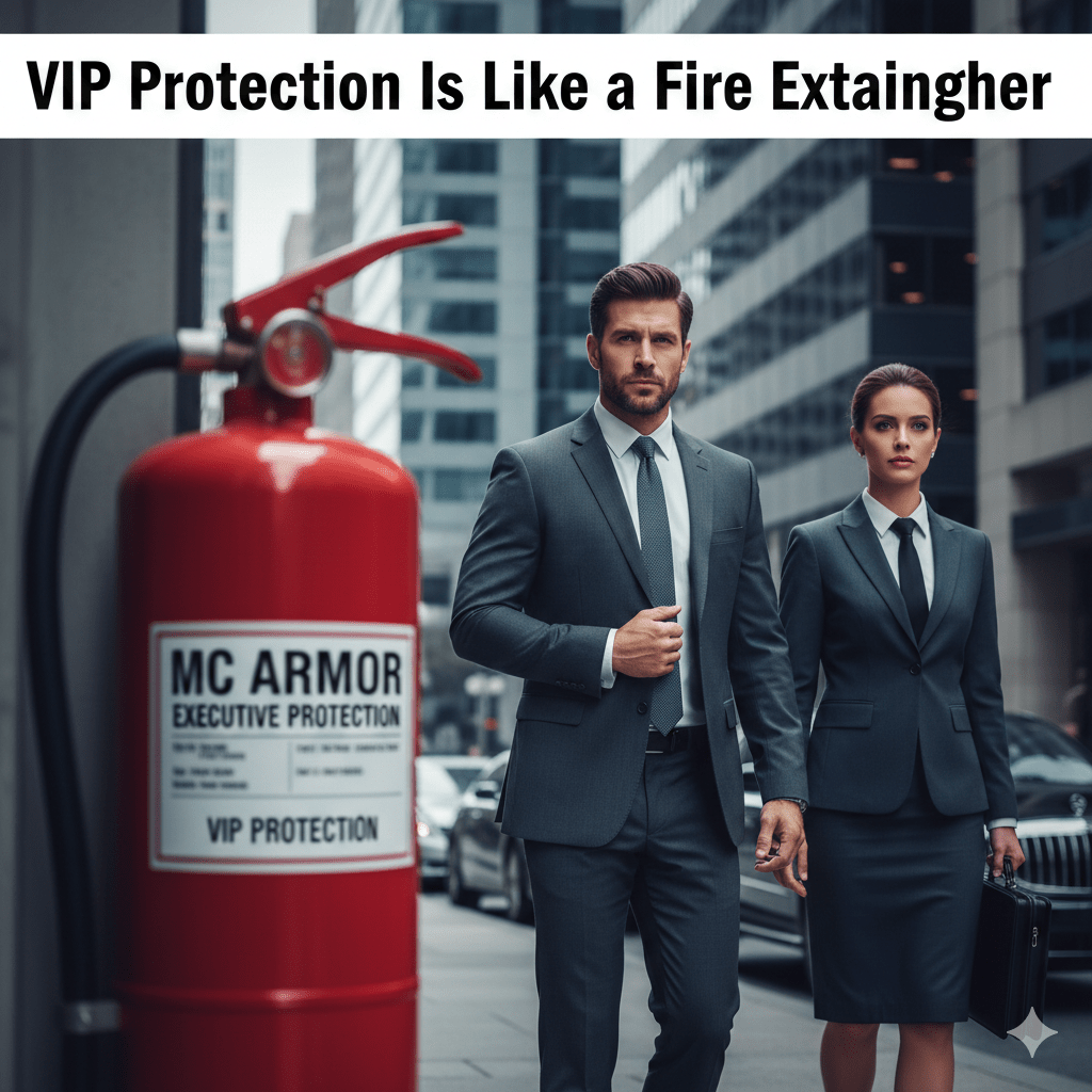 VIP Protection Is Like a Fire Extinguisher - MC Armor