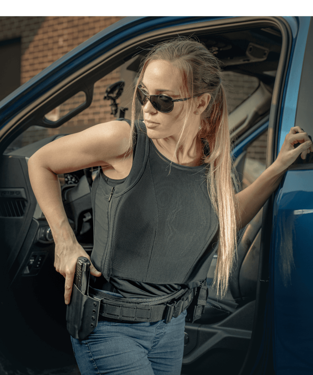 Female Ballistic tank top F&B/ level IIIA - MC Armor